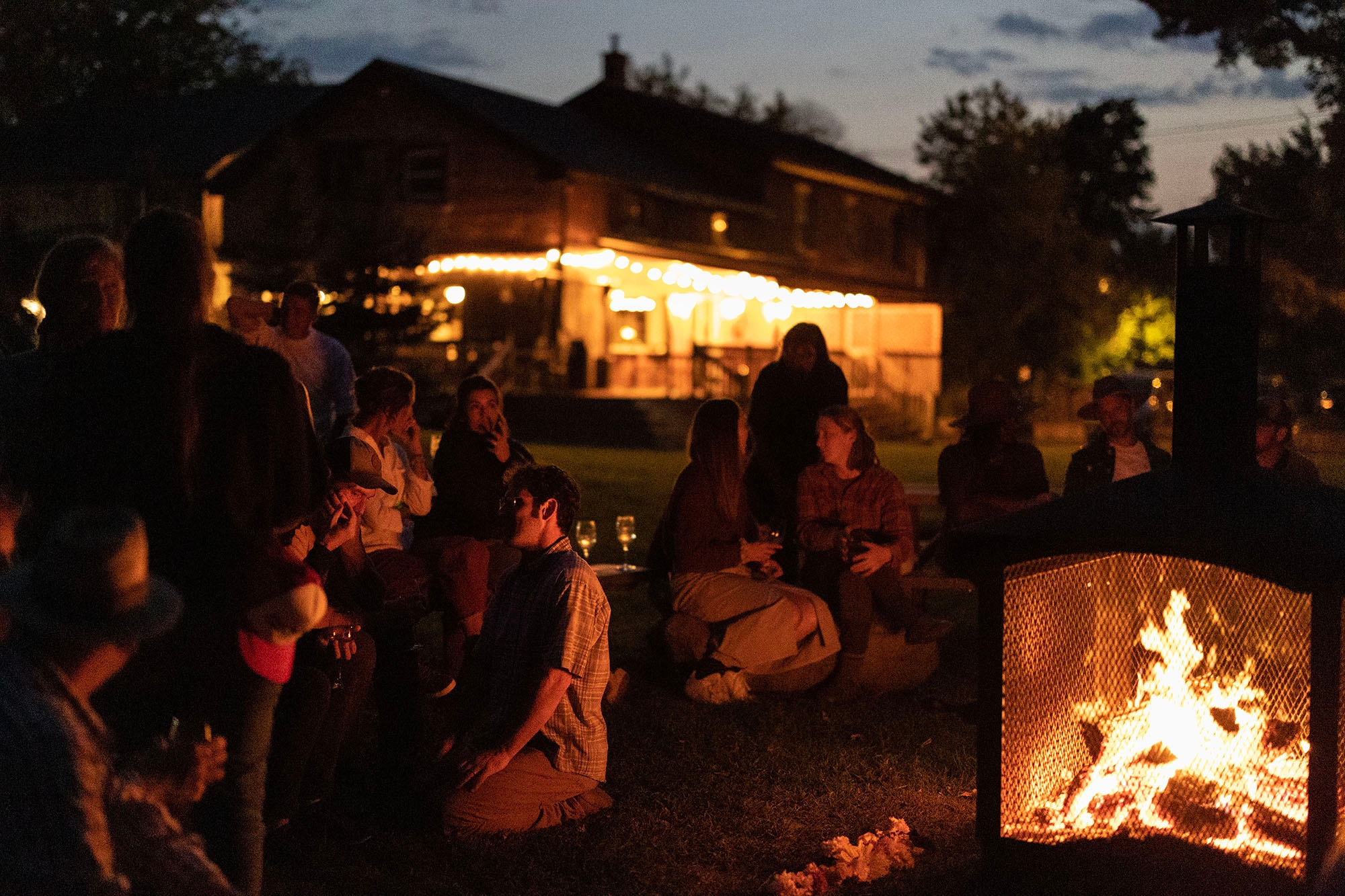 Ambiance conviviale lors d'un événement à l'Espace Old Mill